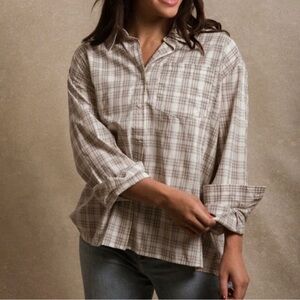 Alderwood Button Down - Plaid Button-Up Women's Top